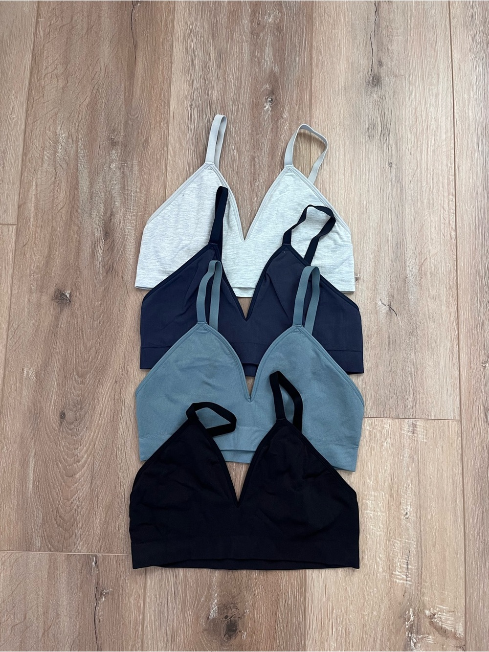 Bombas Set of 4 Seamless Triangle Bralettes